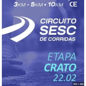 CIRCUITO SESC DE CORRIDAS ETAPA CRATO-CE 2026