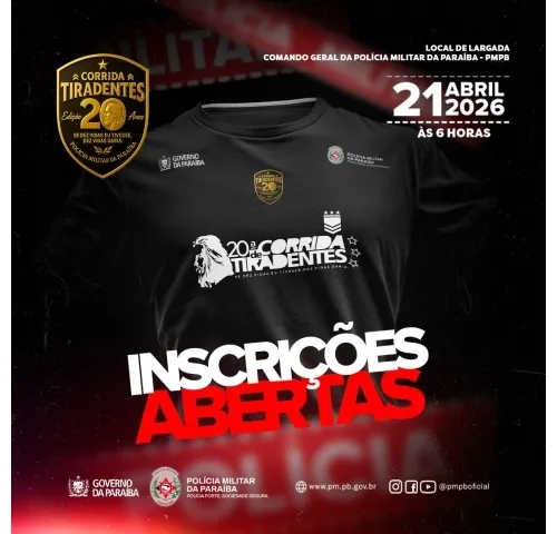 20ª CORRIDA DE TIRADENTES - 2026